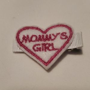 NEW "MOMMY'S GIRL" FELT HAIR CLIPPY